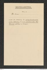 k.k. naturhistorisches Hofmuseum, Intendanzakten 1885-1896 (Hauer), Aktenzahl Z.200/1891, Seite 2